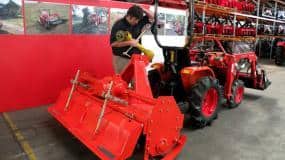 An oversized implement is not faster - it will labour the engine and power-train.