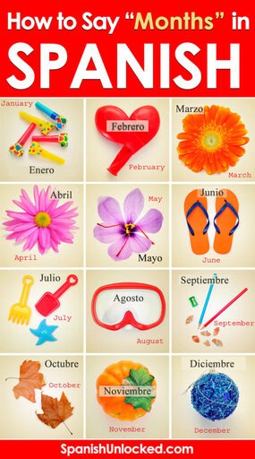 Calendar In Spanish Days And Months Spanish Unlocked