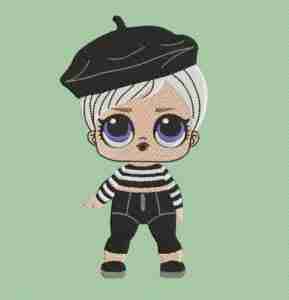 lol doll machine embroidery design