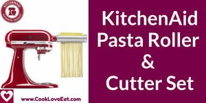 kitchenaid pasta roller & cutter set