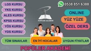 Online Lgs Kursu Izmit 0538 851 6388 Populer Akademi