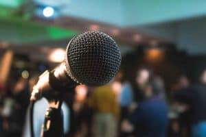 A photo of a microphone. Who are you talking to? Photo by Kane Reinholdtsen on Unsplash