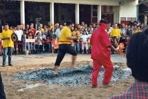 temple ritual in rural Lampang