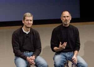 Seems that, among other secrets Steve Jobs shared with his eventual successor, Tim Cook should take a page out of the Steve Jobs dress code manual.