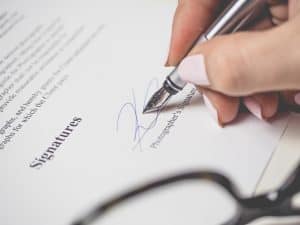 Event Contract Signing