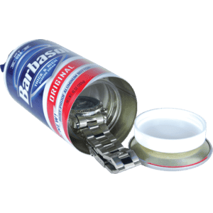 shave cream diversion safe with watch inside lid unattached | Safe Family Life shave cream diversion safe with watch inside lid unattached