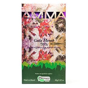 Comprar Chocolate Orgânico 70% Com Açúcar De Coco - Gula Merah 80g - Amma Chocolate Orgânico 70% Com Açúcar De Coco - Gula Merah 80g - Amma