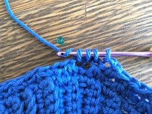 single crochet cluster