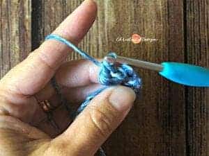 picture of finishing one bead stitch tutorial