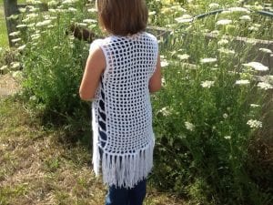 picture of mesh vest with fringe