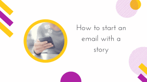 How to start an email with a story cover image