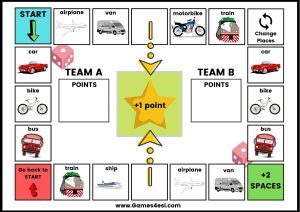 Transportation | Free Printable Flashcards And Board Games | Games4esl