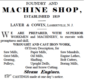From the Hunterdon Gazette, July 1, 1857, as found in the Abstracts of the Gazette by William Hartman