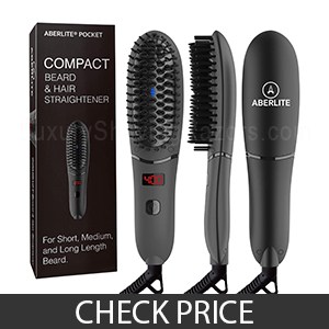 Click image for pricing & more info Aberlite Beard Straightener For Men - Best Lower-Heat Beard Straightening Brush