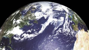 The planet Earth from space.