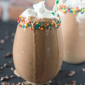close up of the smoothie