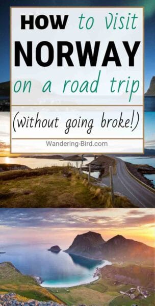 Want to visit Norway? Planning a road trip? Here's how to have a road trip around Norway without going broke! Yes, it's an expensive country to visit, but if you plan it right, there are ways to make it a cheaper place to visit. Take your motorhome, campervan, RV or car to Norway and save LOADS of money by wild camping, cooking food, finding cheap places to visit and LOADS of other great travel tips. This post includes an itinerary for Norway, map, route ideas, budget hacks and more. #norway #norwaytravel #roadtrip #roadtriptips #europetravel #budgettravel
