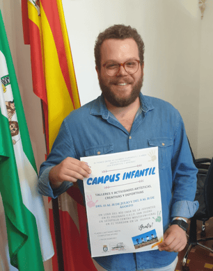 El Campus Infantil de Lora del Río y pedanías dará comienzo el miércoles 15 de julio con todas las medidas higiénicas y sanitarias por el COVID19 1 concejal-delegado de Bienestar Social e Infancia, Rafael Navarro Iribarnegary