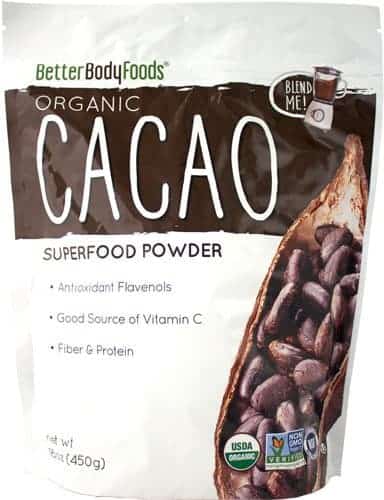 LIVfit Superfood Organic Cacao Powder — 100% Organic Cacao Powder 1lb, Enjoy A Delicious And Guilt-Free Chocolate Superfood, Produced by BetterBody Foods
