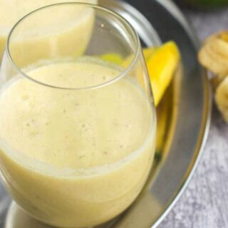 close up of the smoothie