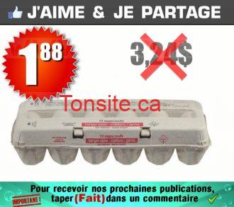 oeufs-188-324 Douzaine d’oeufs (gros calibre) à 1,88$ seulement!