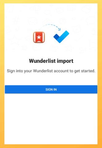 Wunderlist app feature