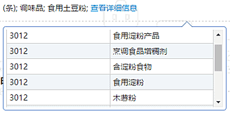 商品役務の記載の詳細表示