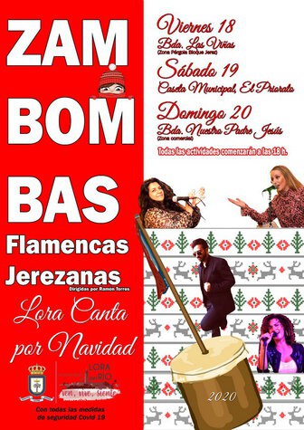 Presentada la programación cultural navideña de Lora del Río con todas las medidas de seguridad frente al Covid19 1 Zambomba1