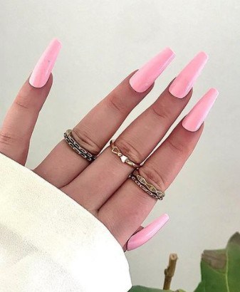 coffin Long press on nails