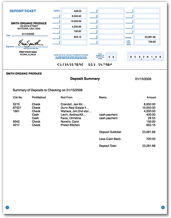 deposit printable