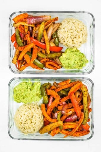Sweet Potatoes Fajitas-Vegan Meal prep ideas
