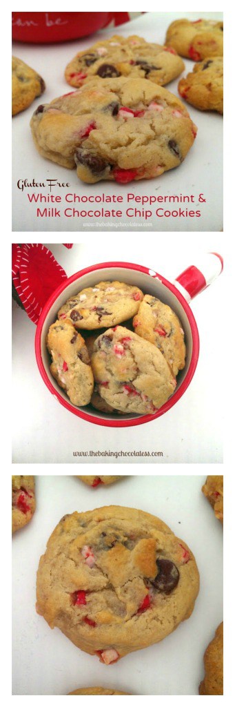 White Chocolate Peppermint & Chocolate Chip Cookies