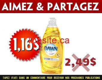 Liquide à vaisselle Dawn Ultra à 1,16$ au lieu de 2,49$ dawn 116 249 - Liquide à vaisselle Dawn Ultra à 1,16$ au lieu de 2,49$