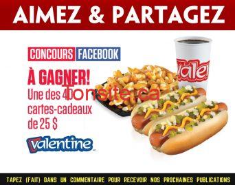Gagnez une des 40 cartes-cadeaux Valentine de 25$ valentine concours - Gagnez une des 40 cartes-cadeaux Valentine de 25$