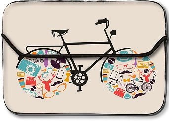 Theskinmantra Artistic Cycle laptop sleeve