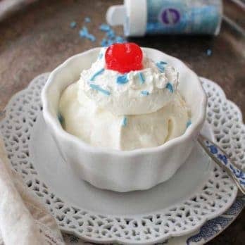 Vanilla Ice Cream For One | One Dish Kitchen