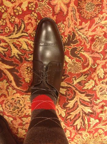 A shoe which not have the laces tighten enough, which results in space at the ankle and a foot that most likely is sliding around in the shoe. Picture: StyleForum