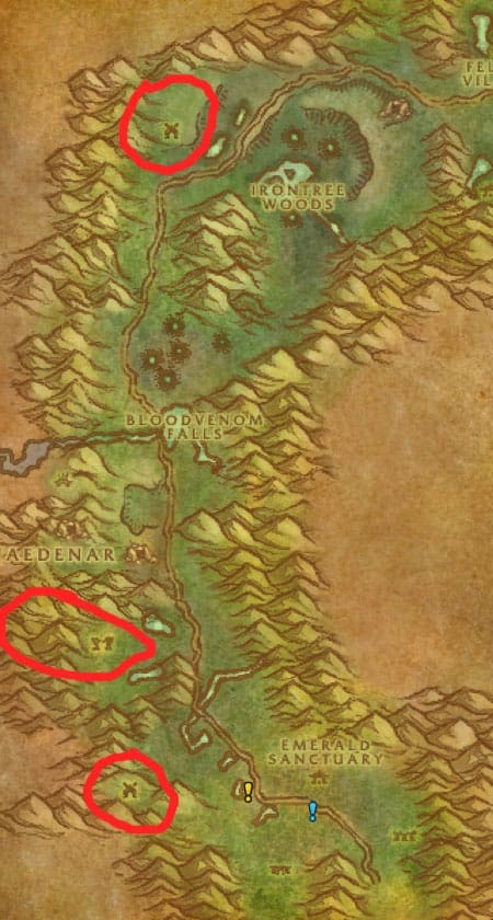 WoW Classic Gold Farming Guide - The Best 100+ Gold Making Tips For WoW Classic 21 Felwood Satyr Map