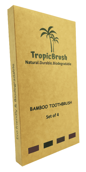 Image shows the outer packaging of the toothbrushes.