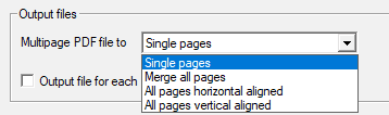 pdf2cad multipage options