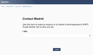 Contact Madrid Start Screen