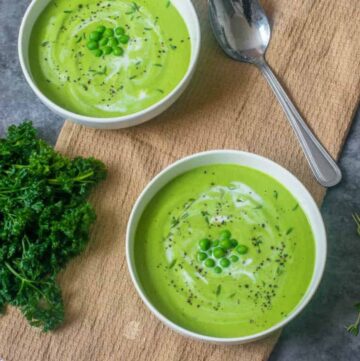 a bowl and a half of soup