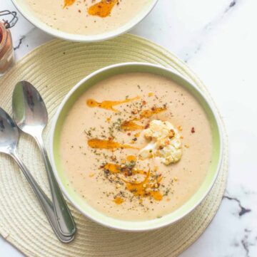 bowl and a half of soup