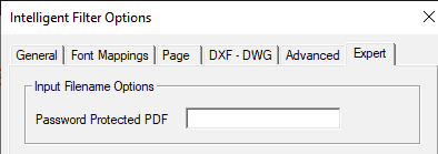 Convert PDF to CAD password protected files