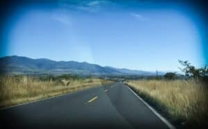 Driving in Mexico on a road trip in Mexico