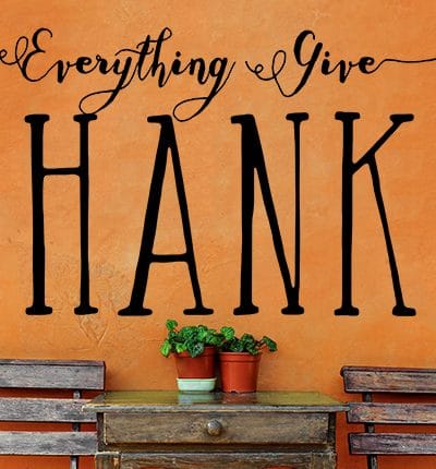 In Everything Give Thanks Wall Art in Vinyl made with Cricut