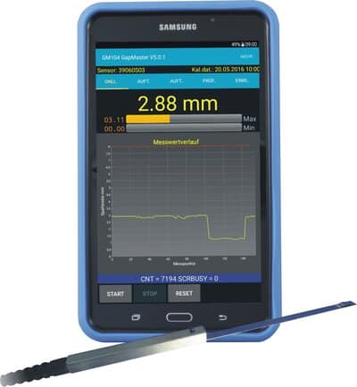 TabletSensor_groß Spaltmessgerät Sensor & Tablet