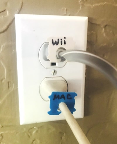 Cable Storage and Organization: Labeling Plugs