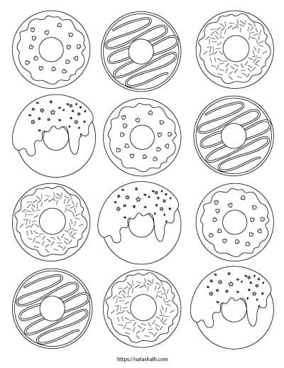 Download 9 Free Printable Donut Coloring Pages The Artisan Life