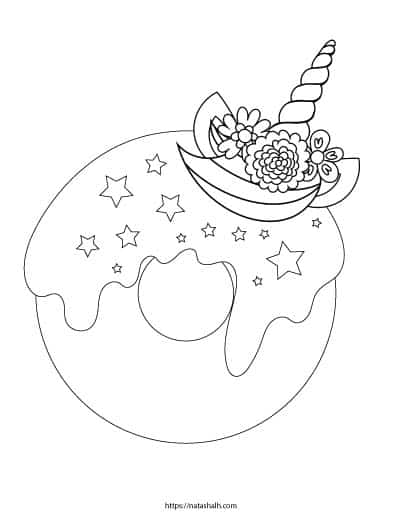 9 Free Printable Donut Coloring Pages The Artisan Life Print unicorn coloring pages for free and color our unicorn coloring! 9 free printable donut coloring pages